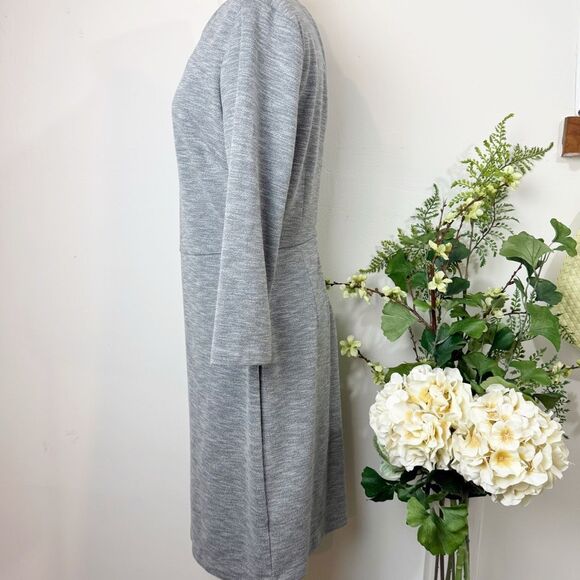 Old Navy Heather Gray Knit Sheath Dress | Size Large - Picture 4 of 12